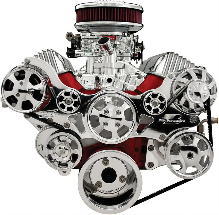 Billet Specialties Billet Specialties Tru Trac Serpentine Systems with A/C 14400 Autofit