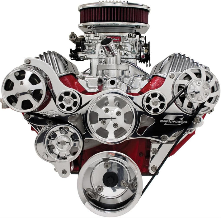 Billet Specialties Billet Specialties Tru Trac Serpentine Systems with A/C 14420 Autofit