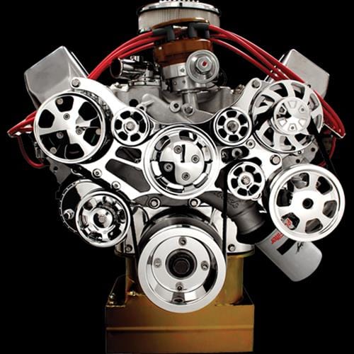Billet Specialties Billet Specialties Tru Trac Serpentine Systems with A/C 14600P Autofit