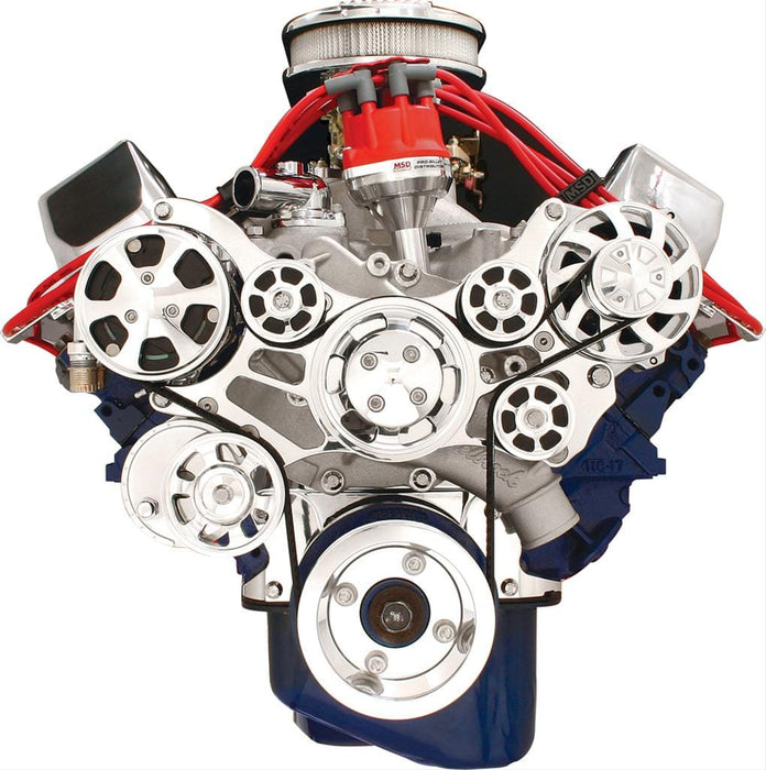 Billet Specialties Billet Specialties Tru Trac Serpentine Systems with A/C 14620 Autofit