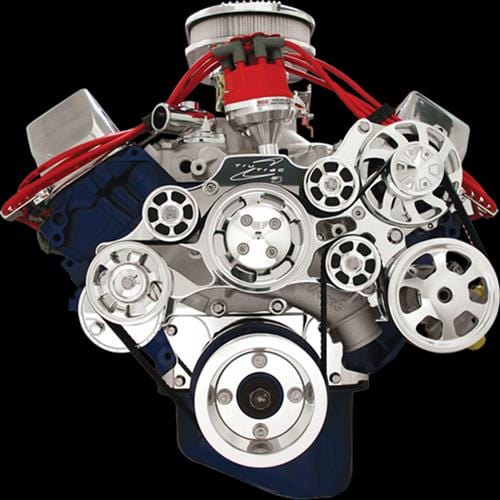 Billet Specialties Billet Specialties Tru Trac Serpentine Systems with A/C 14620A Autofit