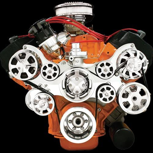 Billet Specialties Billet Specialties Tru Trac Serpentine Systems with A/C 14800P Autofit
