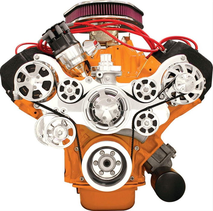 Billet Specialties Billet Specialties Tru Trac Serpentine Systems with A/C 14820 Autofit