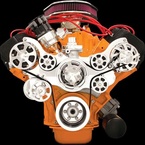 Billet Specialties Billet Specialties Tru Trac Serpentine Systems with A/C 14820A Autofit