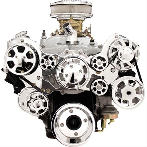 Billet Specialties Billet Specialties Tru Trac Serpentine Systems with A/C 14900P Autofit