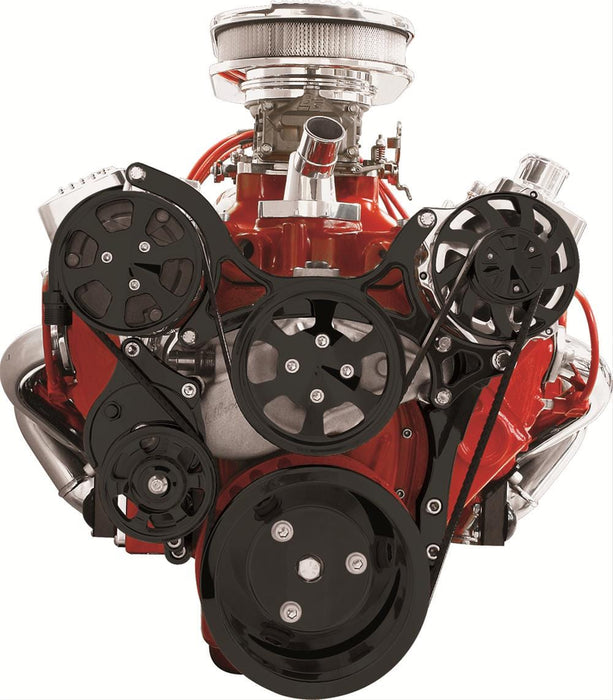 Billet Specialties Billet Specialties Tru Trac Serpentine Systems with A/C BLK13120 Autofit
