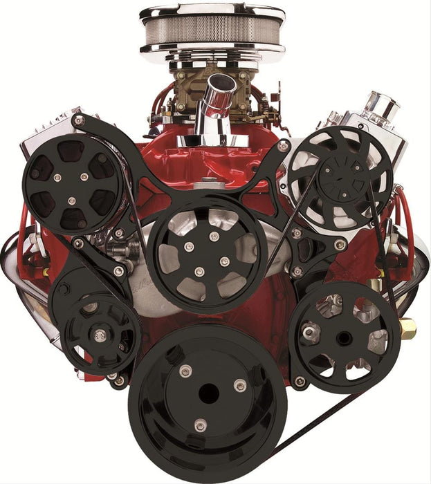Billet Specialties Billet Specialties Tru Trac Serpentine Systems with A/C BLK13220 Autofit
