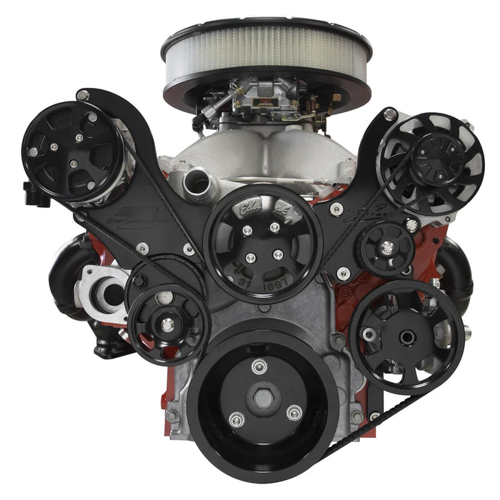 Billet Specialties Billet Specialties Tru Trac Serpentine Systems with A/C BLK13450NA Autofit