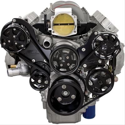Billet Specialties Billet Specialties Tru Trac Serpentine Systems with A/C BLK13450PBA Autofit
