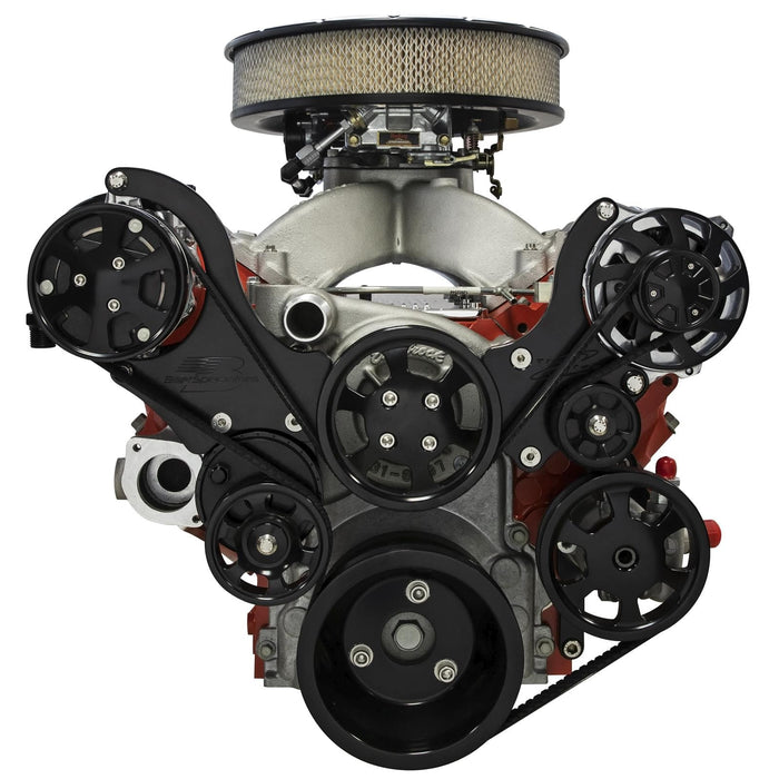 Billet Specialties Billet Specialties Tru Trac Serpentine Systems with A/C BLK13460P Autofit