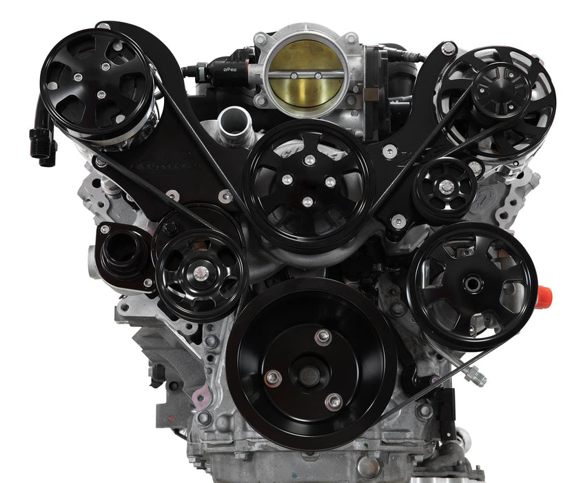 Billet Specialties Billet Specialties Tru Trac Serpentine Systems with A/C BLK13550 Autofit