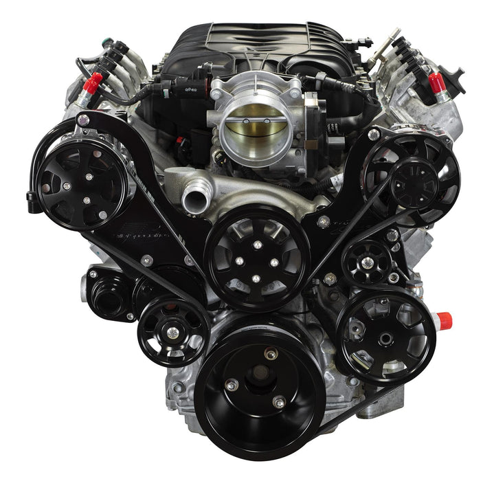 Billet Specialties Billet Specialties Tru Trac Serpentine Systems with A/C BLK13550 Autofit