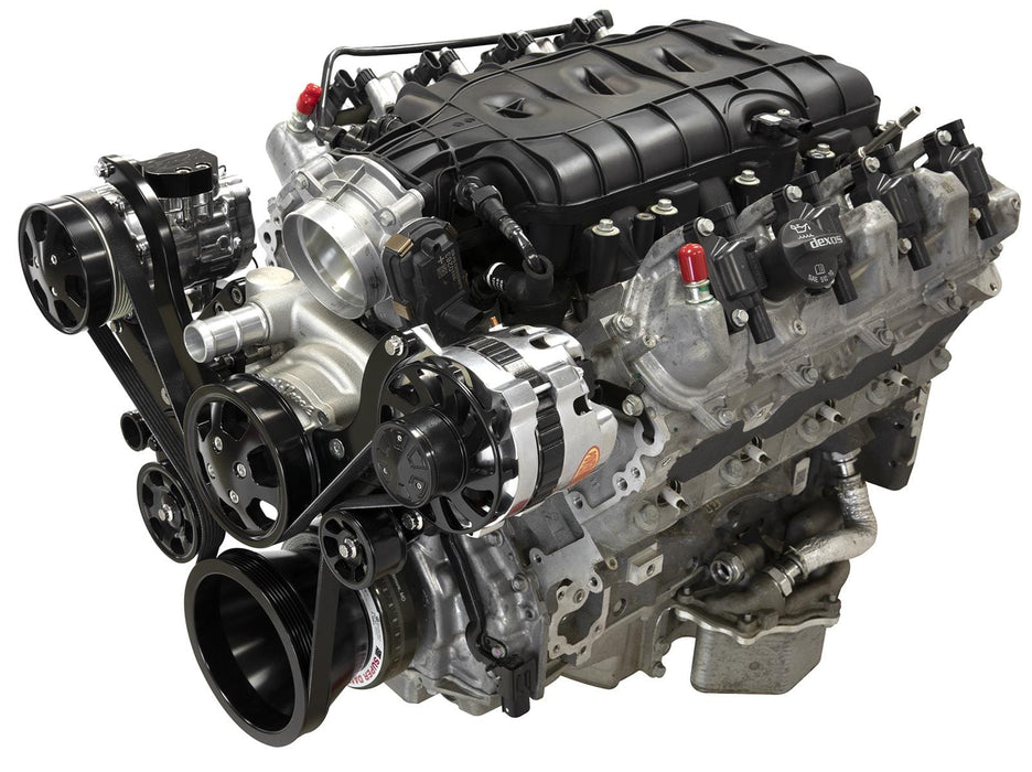 Billet Specialties Billet Specialties Tru Trac Serpentine Systems with A/C BLK13560 Autofit