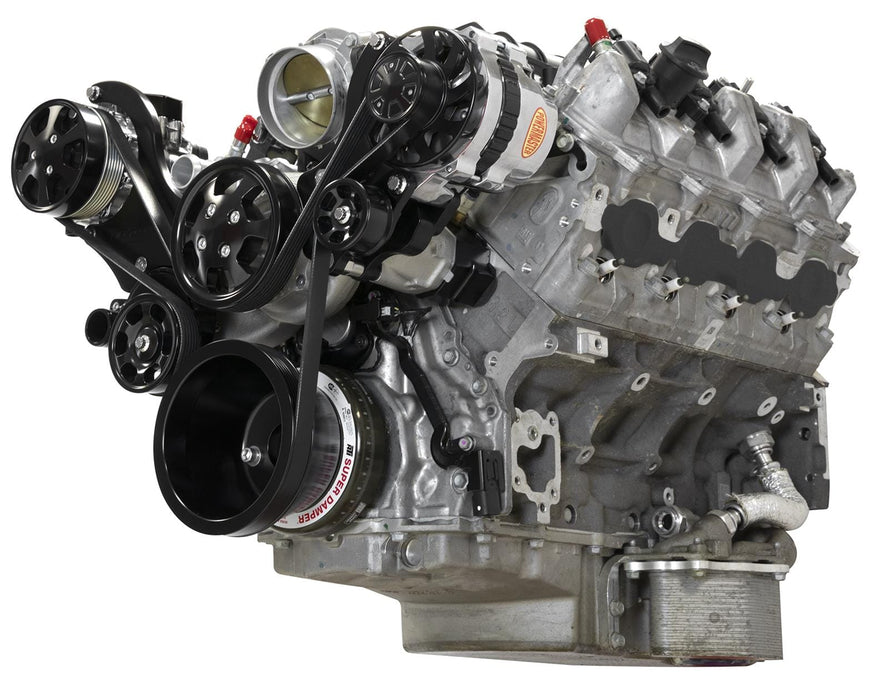 Billet Specialties Billet Specialties Tru Trac Serpentine Systems with A/C BLK13560 Autofit
