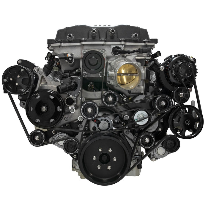 Billet Specialties Billet Specialties Tru Trac Serpentine Systems with A/C BLK13570 Autofit