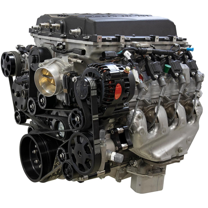 Billet Specialties Billet Specialties Tru Trac Serpentine Systems with A/C BLK13570 Autofit
