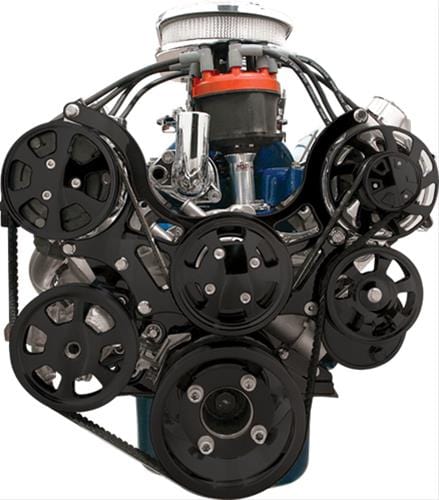 Billet Specialties Billet Specialties Tru Trac Serpentine Systems with A/C BLK13600P Autofit