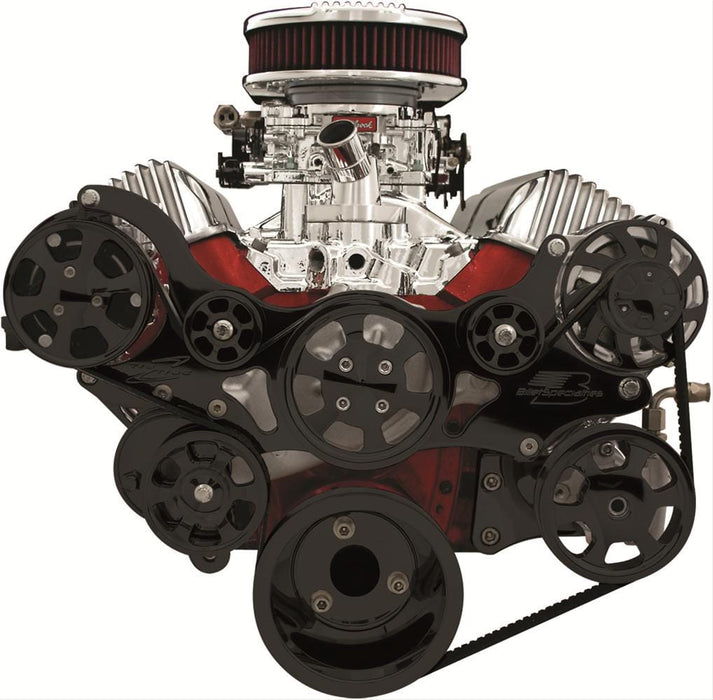 Billet Specialties Billet Specialties Tru Trac Serpentine Systems with A/C BLK14400 Autofit