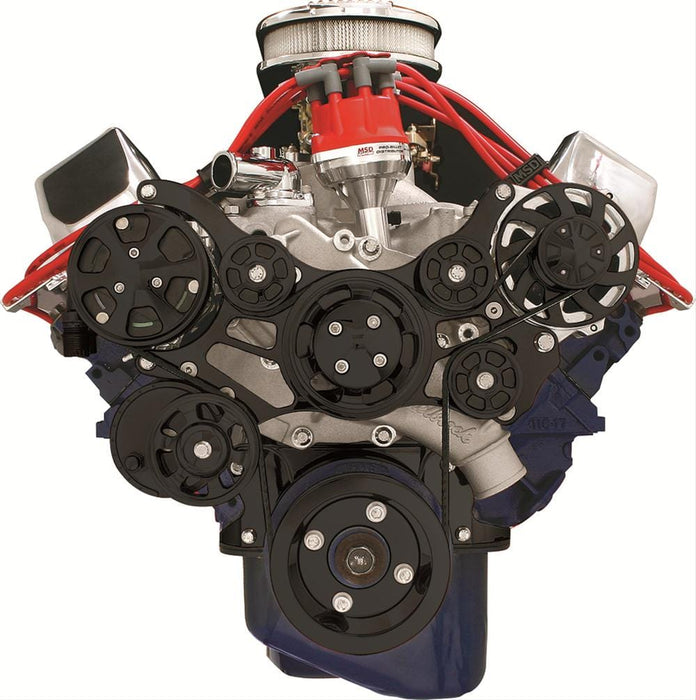 Billet Specialties Billet Specialties Tru Trac Serpentine Systems with A/C BLK14620 Autofit