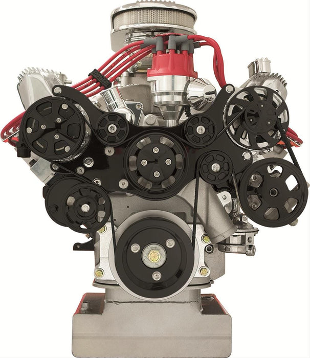 Billet Specialties Billet Specialties Tru Trac Serpentine Systems with A/C BLK14700P Autofit