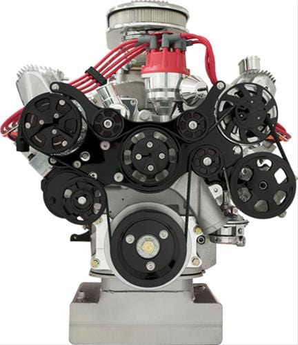 Billet Specialties Billet Specialties Tru Trac Serpentine Systems with A/C BLK14700PA Autofit