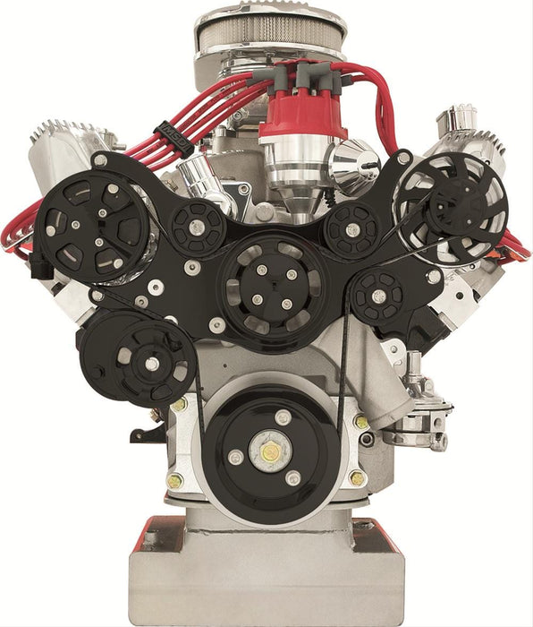 Billet Specialties Billet Specialties Tru Trac Serpentine Systems with A/C BLK14720 Autofit