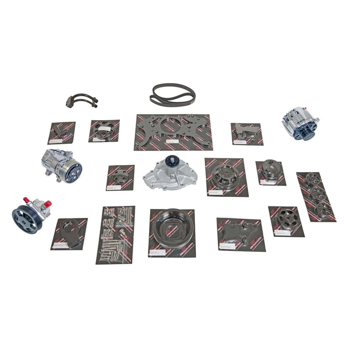 Billet Specialties Billet Specialties Tru Trac Serpentine Systems with A/C BLK14900PA Autofit