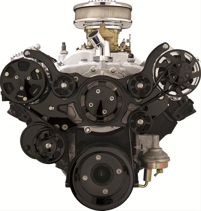 Billet Specialties Billet Specialties Tru Trac Serpentine Systems with A/C BLK14920 Autofit