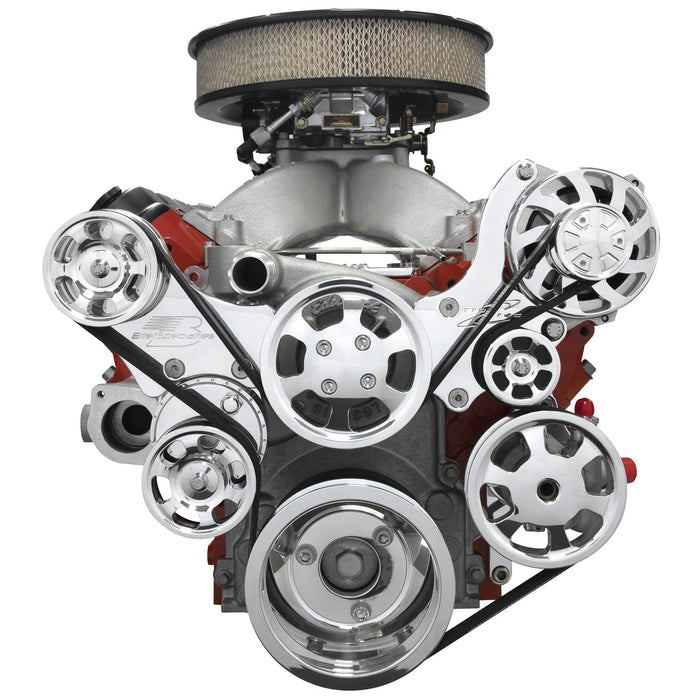 Billet Specialties Billet Specialties Tru Trac Serpentine Systems without A/C 13465PA Autofit