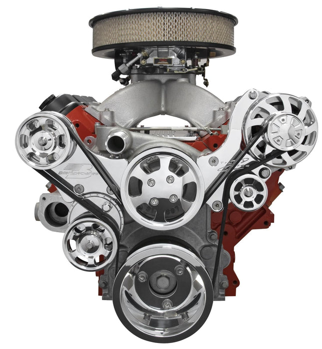 Billet Specialties Billet Specialties Tru Trac Serpentine Systems without A/C 13475A Autofit