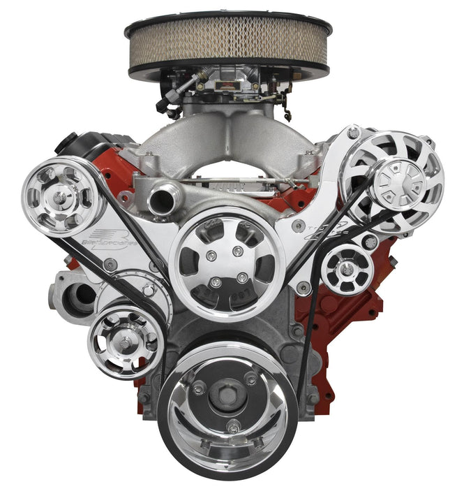 Billet Specialties Billet Specialties Tru Trac Serpentine Systems without A/C 13495 Autofit