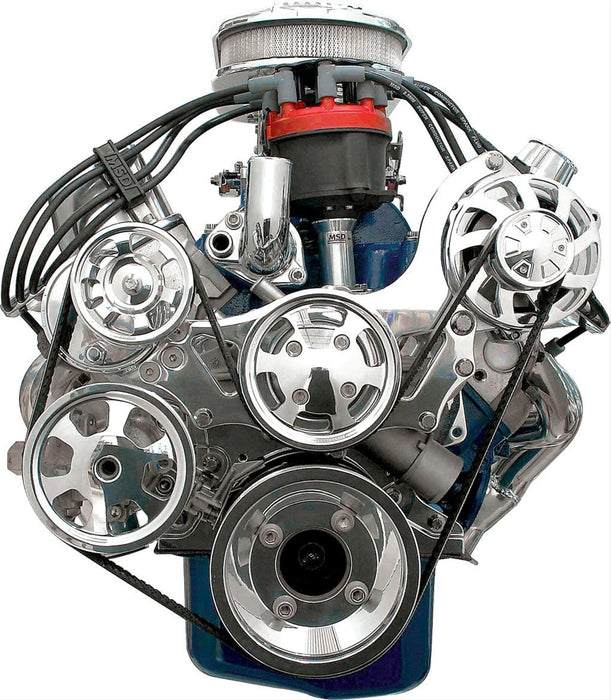 Billet Specialties Billet Specialties Tru Trac Serpentine Systems without A/C 13605 Autofit