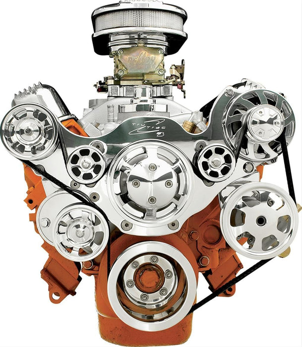 Billet Specialties Billet Specialties Tru Trac Serpentine Systems without A/C 13805P Autofit