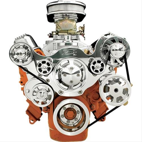 Billet Specialties Billet Specialties Tru Trac Serpentine Systems without A/C 13805PA Autofit