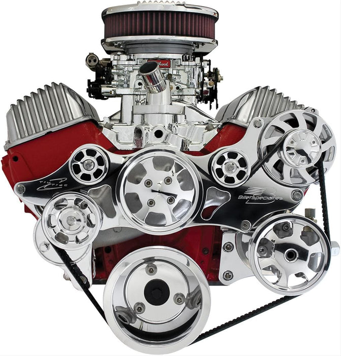 Billet Specialties Billet Specialties Tru Trac Serpentine Systems without A/C 14405 Autofit