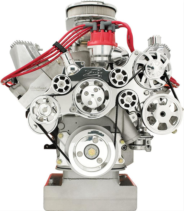 Billet Specialties Billet Specialties Tru Trac Serpentine Systems without A/C 14705 Autofit