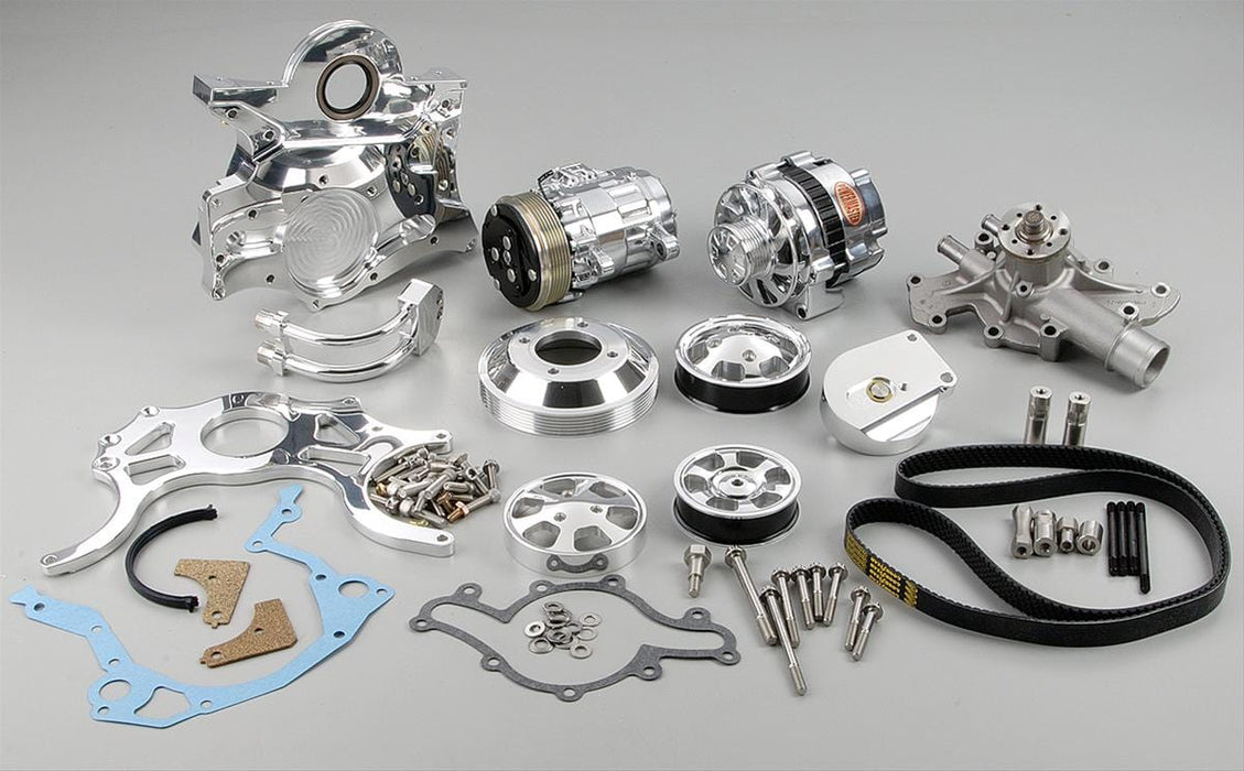 Billet Specialties Billet Specialties Tru Trac Serpentine Systems without A/C 14705PA Autofit