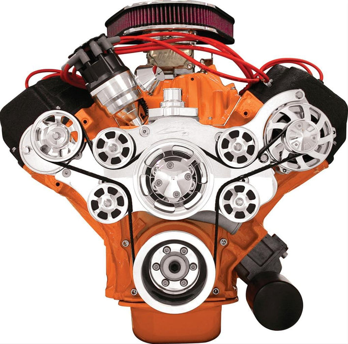 Billet Specialties Billet Specialties Tru Trac Serpentine Systems without A/C 14825 Autofit