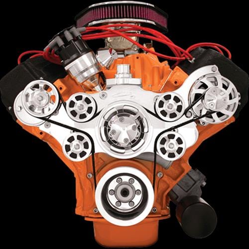 Billet Specialties Billet Specialties Tru Trac Serpentine Systems without A/C 14825A Autofit