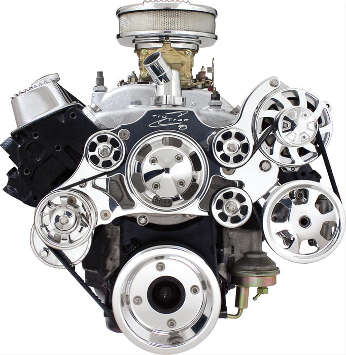 Billet Specialties Billet Specialties Tru Trac Serpentine Systems without A/C 14905 Autofit