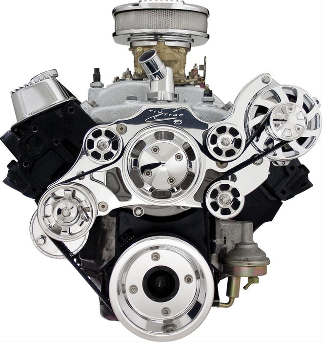 Billet Specialties Billet Specialties Tru Trac Serpentine Systems without A/C 14925 Autofit