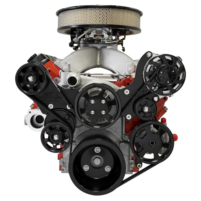 Billet Specialties Billet Specialties Tru Trac Serpentine Systems without A/C BLK13455 Autofit