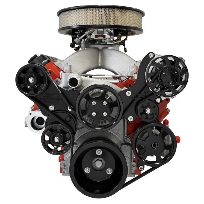 Billet Specialties Billet Specialties Tru Trac Serpentine Systems without A/C BLK13465 Autofit