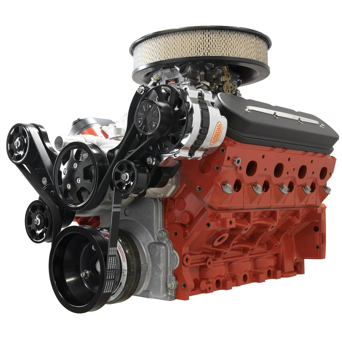 Billet Specialties Billet Specialties Tru Trac Serpentine Systems without A/C BLK13475 Autofit