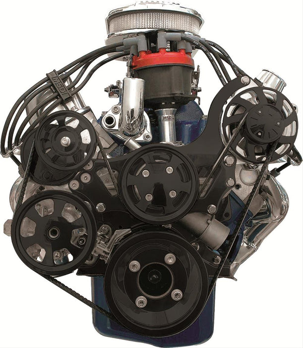 Billet Specialties Billet Specialties Tru Trac Serpentine Systems without A/C BLK13605 Autofit
