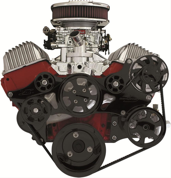 Billet Specialties Billet Specialties Tru Trac Serpentine Systems without A/C BLK14405 Autofit