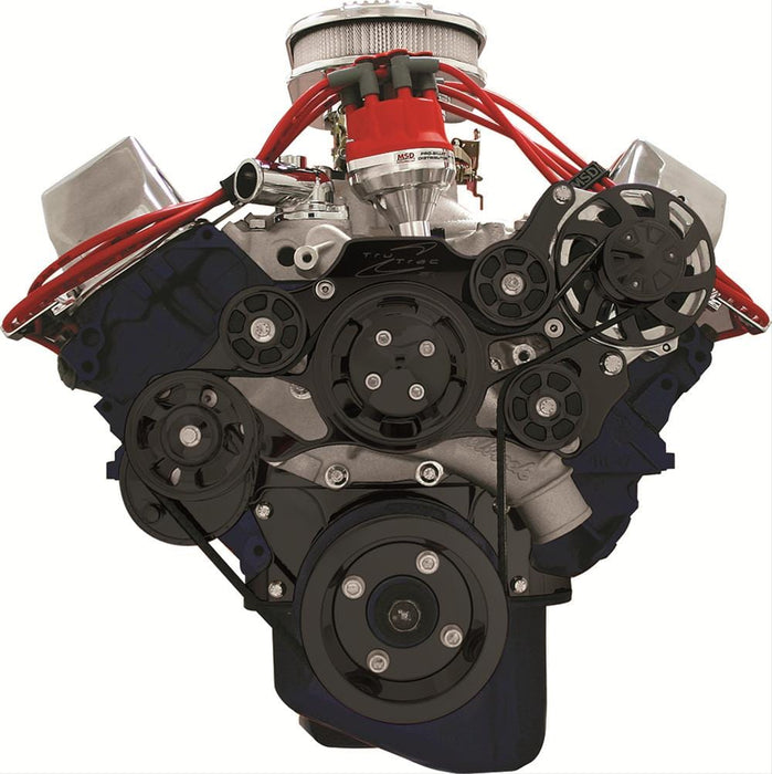 Billet Specialties Billet Specialties Tru Trac Serpentine Systems without A/C BLK14625 Autofit