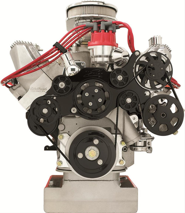 Billet Specialties Billet Specialties Tru Trac Serpentine Systems without A/C BLK14705 Autofit
