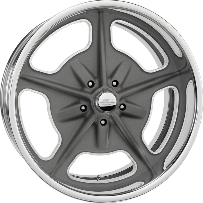 Billet Specialties Billet Specialties Vintage Series Bonneville Conventional Gray Custom Order Wheels VC35G560 Autofit