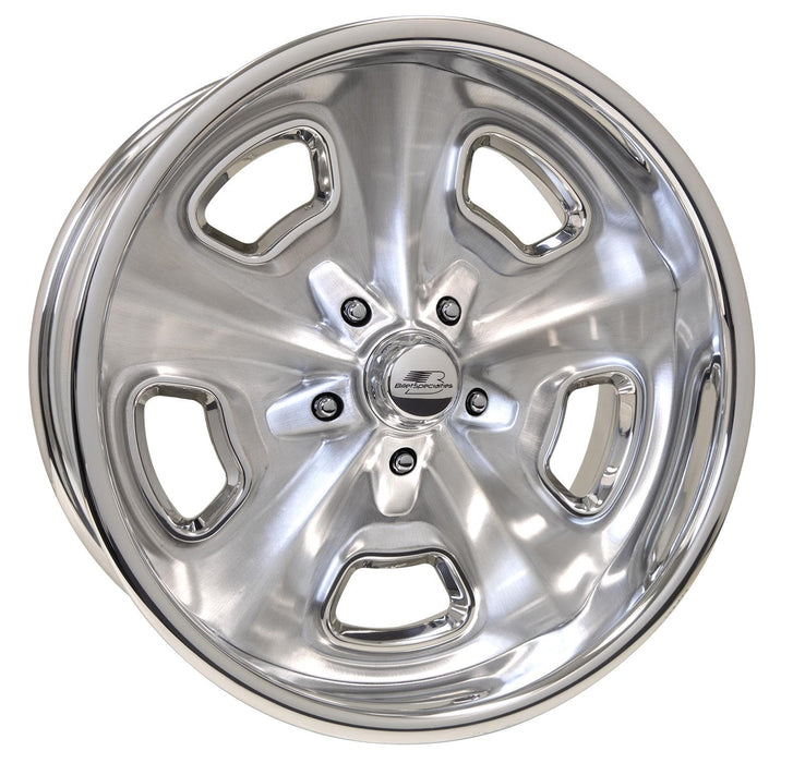 Billet Specialties Billet Specialties Vintage Series Crossover Brushed Custom Order Wheels VDS88C229 Autofit